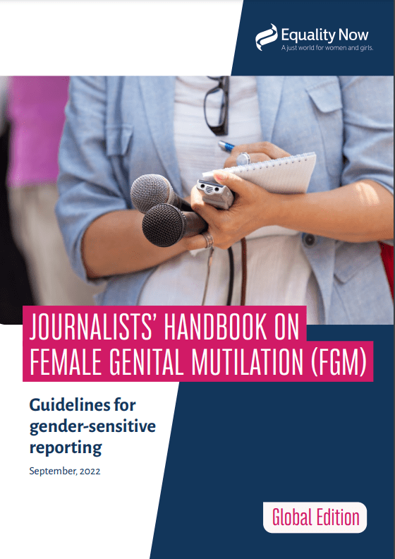 Journalists Handbook On Female Genital Mutilation FGM Guidelines