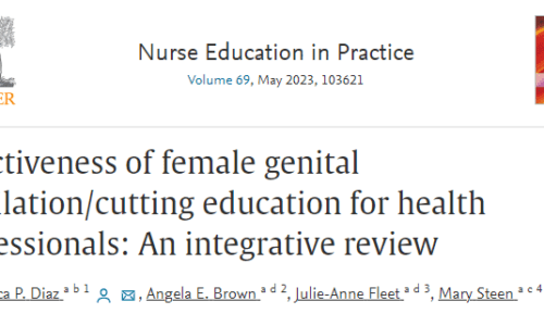 Effectiveness of female genital mutilation/cutting education for health professionals: An integrative review