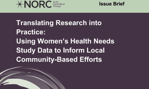 Translating Research into Practice: Using Women’s Health Needs Study Data to Inform Local Community-Based Efforts